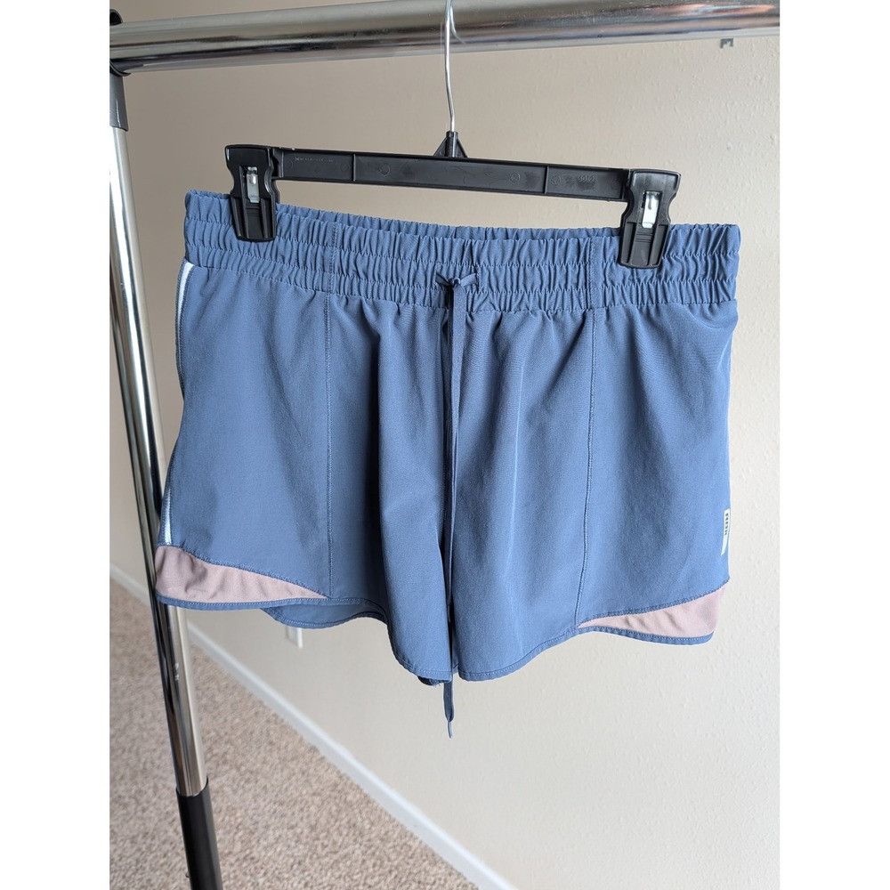 RBX Womens X-Dri Running‎ Shorts Blue Medium Activewear Lined Drawstring CR5059